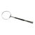 Luxury Antique Sterling Silver & Ebonized Wood Magnifying Glass Hand Engraved Library Desk Accessory For Sale