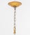 Wood Modern Art Glass Silvered and Giltwood Chandelier For Sale - Image 7 of 9