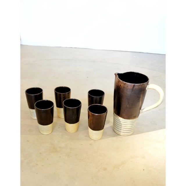 Mugs & Cups by Suzanne Ramié for Madoura, 1940s, Set of 7 For Sale - Image 4 of 10