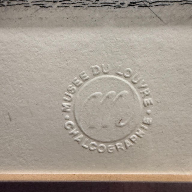 1886 Louvre Art Museum Etching Chalcographie Signed For Sale - Image 10 of 12