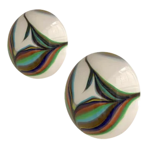Contemporary Multicolored Reeds White Murano Glass Wall Sconce