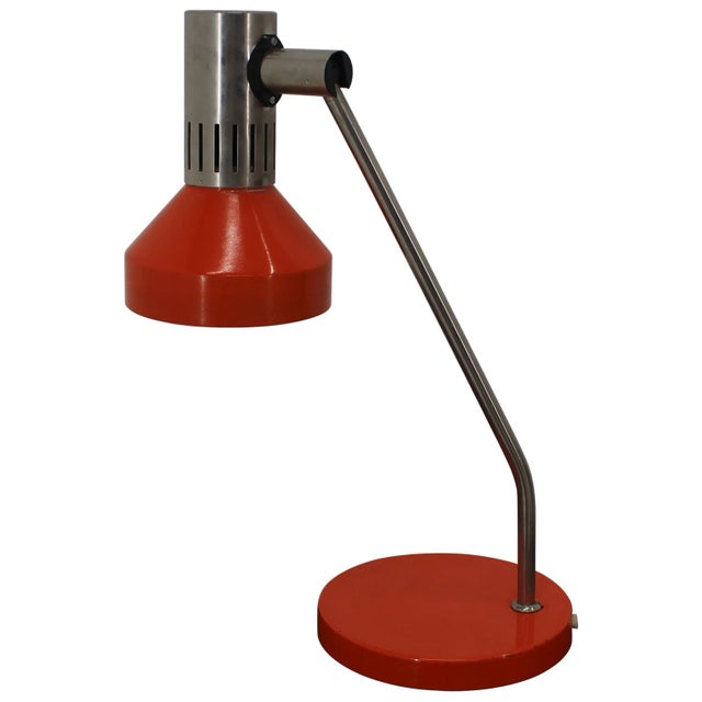 Mid-Century Orange Table Lamp, Germany, 1970s For Sale - Image 11 of 11