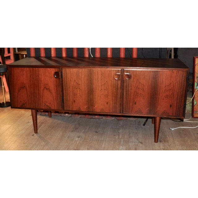Danish Teak Showcase, 1960s, in Good conditions. Designed 1960 to 1969