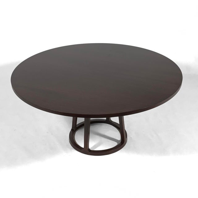 Wood Baker 60" Oak Pedestal Dining Table For Sale - Image 7 of 9