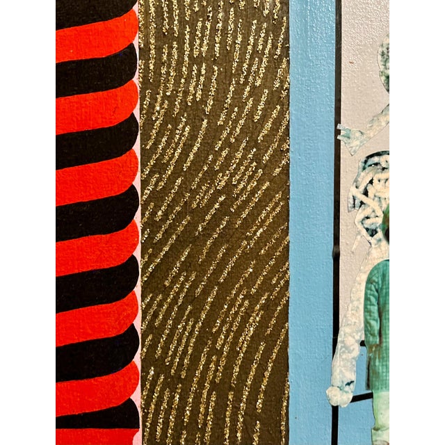 Miriam Schapiro, Large Mixed Media Collage Painting Great Jewish Feminist Artist Miriam Schapiro, 2002 For Sale - Image 11 of 13