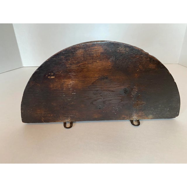 19th Century Neoclassical Carved Oak Wood Wall Bracket Shelf Sconce For Sale - Image 9 of 13