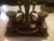 Traditional 19th Empire Bronze and Wood Ink Stand For Sale - Image 3 of 10