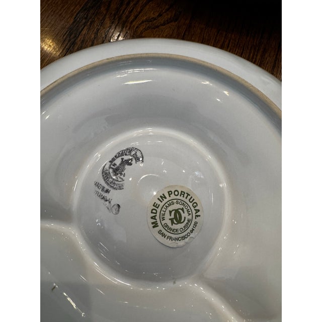 White Late 20th Century Bordallo Pinheiro Artichoke Plates White Ceramic - Set of Four For Sale - Image 8 of 8