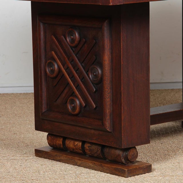 1940s Dining Table in the style of Charles Dudouyt, 1940 For Sale - Image 5 of 11