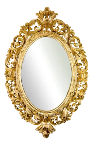 Florentine Gold Oval Mirror
