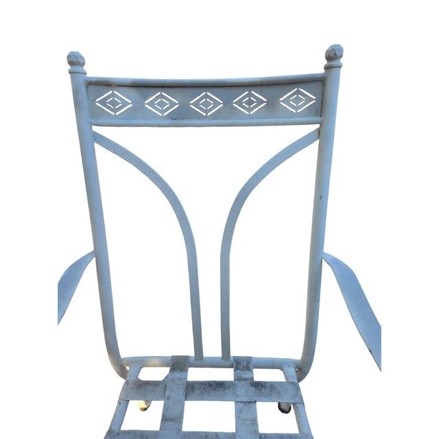 Late 20th Century Wrought Iron Chairs Set of 6 For Sale - Image 11 of 13