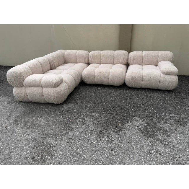 Modern Contemporary Cream 4pc Rove Concepts Belia Modular Sofa Sectional For Sale - Image 11 of 16