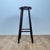 Mid-Century Modern Brutalist French Bar Stool in Stained Oak, 1950s For Sale - Image 3 of 11