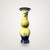 A striking Wedgwood vase in the Chinoiserie style, its double-gourd body finished in a rich yellow ground and hand-...
