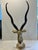 Metal 1970s 30.5 Inch Brass Gazelle Sculpture For Sale - Image 7 of 8