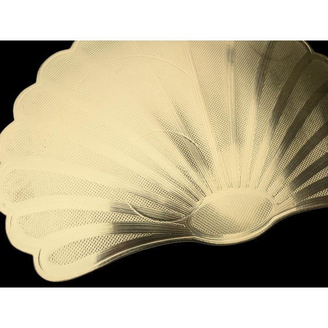 1990s Gold Clamshell Sea Shell Placemats - Set of 6 For Sale - Image 14 of 14