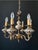 Antique Ceramic and Brass Chandelier, 1960s For Sale - Image 15 of 15