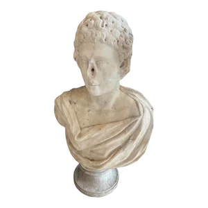 Antique Italian 18th Century Marble Roman Bust