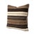 Mid-Century Modern Brown Striped Kilim Pillow Cover 19'' X 19'' For Sale - Image 3 of 4