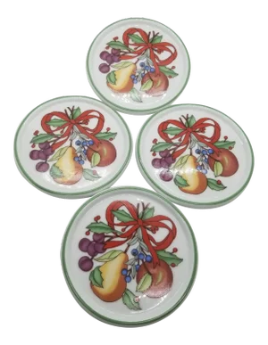 Vintage Dansk Holiday Drink Coasters- Set of 4