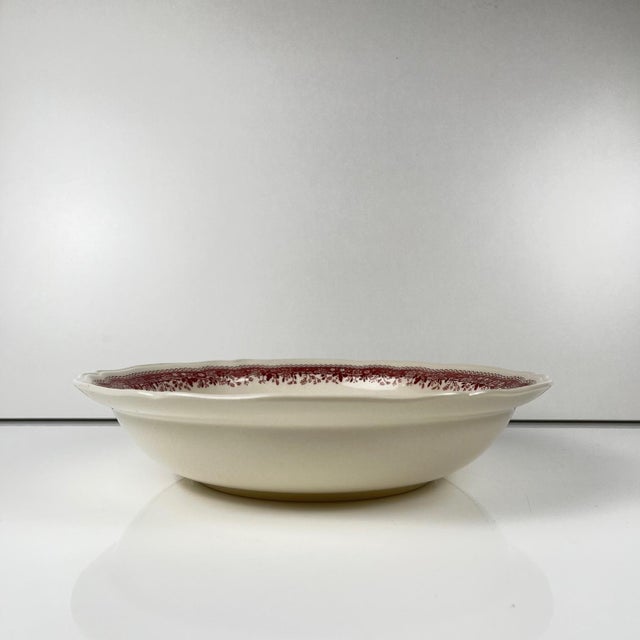Red Burgenland Salad Bowl from Villeroy & Boch, 1960s For Sale - Image 4 of 6