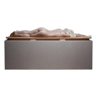 Nude Lady, 2000s, Wax Figure in Acrylic Glass For Sale