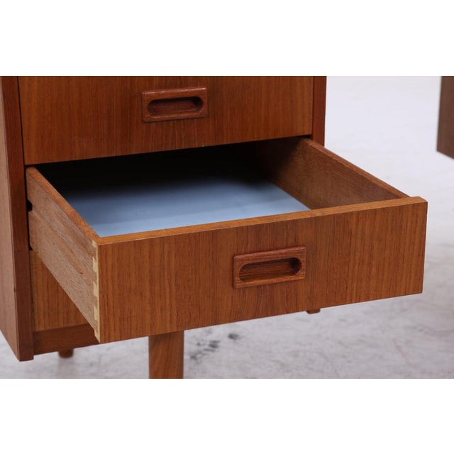 Brown Vintage Danish Teak Desk, 1960s For Sale - Image 8 of 16
