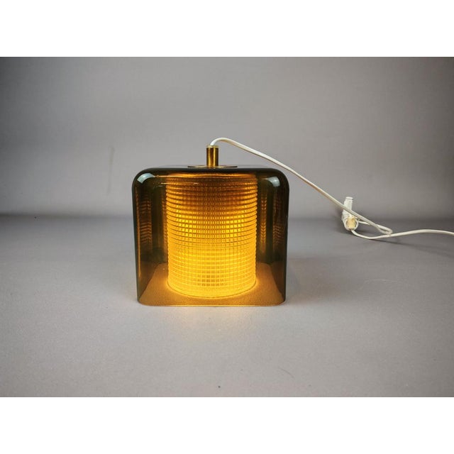 Green Mid-Century Green Glass Ceiling Lamp by Carl Fagerlund for Orrefors, 1960s For Sale - Image 8 of 16