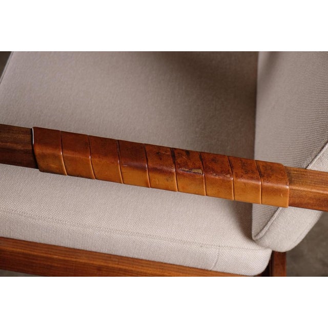 Brown Set of Rialto Armchairs attributed to Carl-Gustav Hiort attributed to Ornäs, Finland, 1950s For Sale - Image 8 of 14