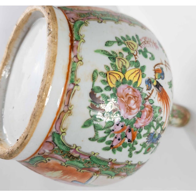 19th Century Chinese Export Chinoiserie Rose Medallion Bottle Vase With Lid For Sale - Image 18 of 18