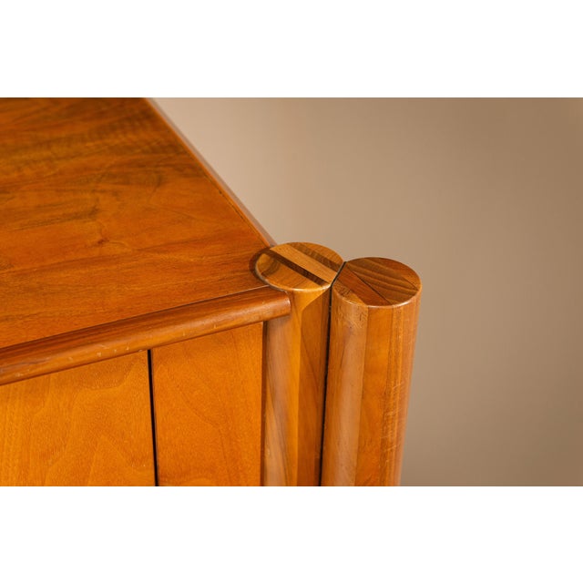 Wood Scuderia Sideboard in Walnut by Carlo Scarpa for Bernini, Italy, 1970s For Sale - Image 7 of 16