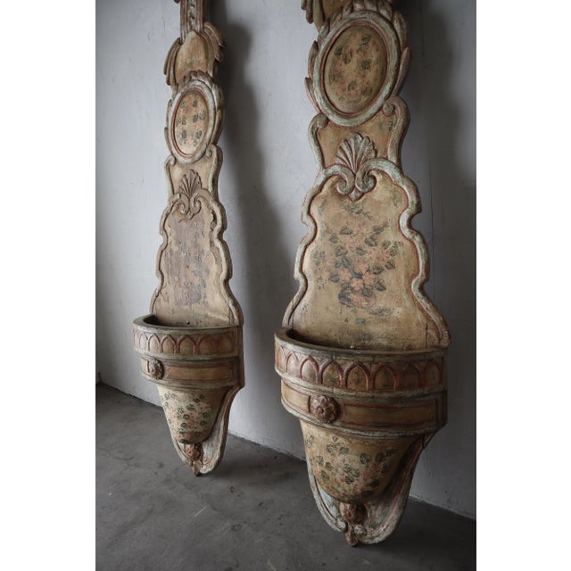8ft Tall Pair of Antique European Wood Jardiniere Planters For Sale - Image 9 of 12