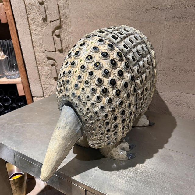 Paper Surrealist Paper Mache Armadillo Sculpture Sergio Bustamante For Sale - Image 7 of 18