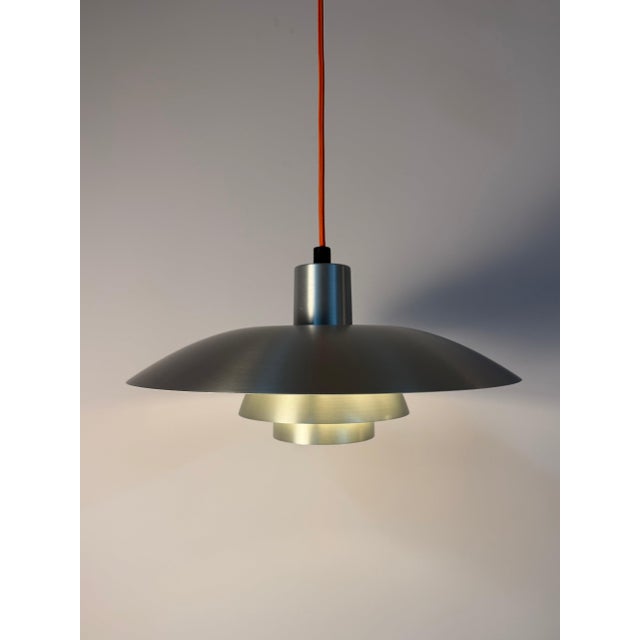 Silver Brushed PH4/3 Louvered Lamp by Poul Henningsen for Louis Poulsen For Sale - Image 11 of 11