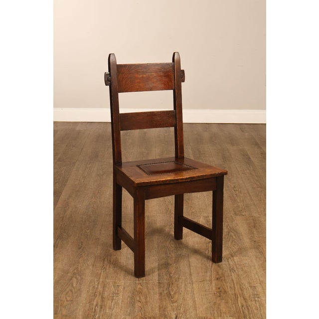 Mission Gustav Stickley Antique Rabbit Ear #1291 Dining Chair For Sale - Image 3 of 18