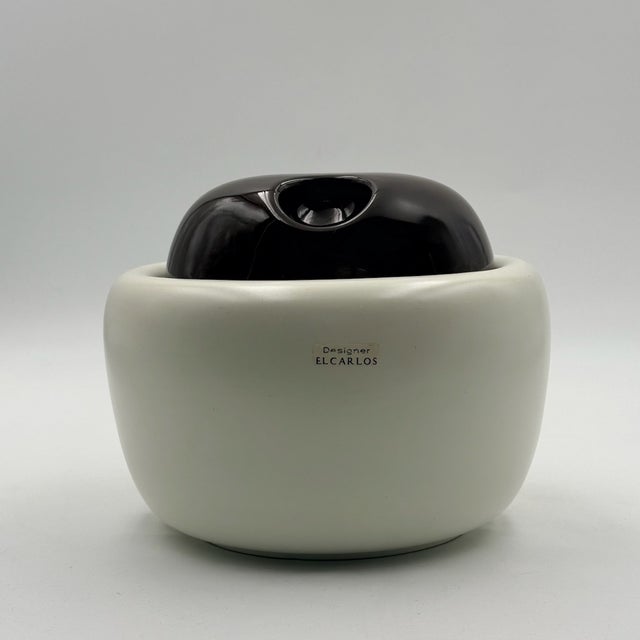 Brown Sculptural Orange Ceramic Vases, Italy, 1970s, Set of 2 For Sale - Image 8 of 13