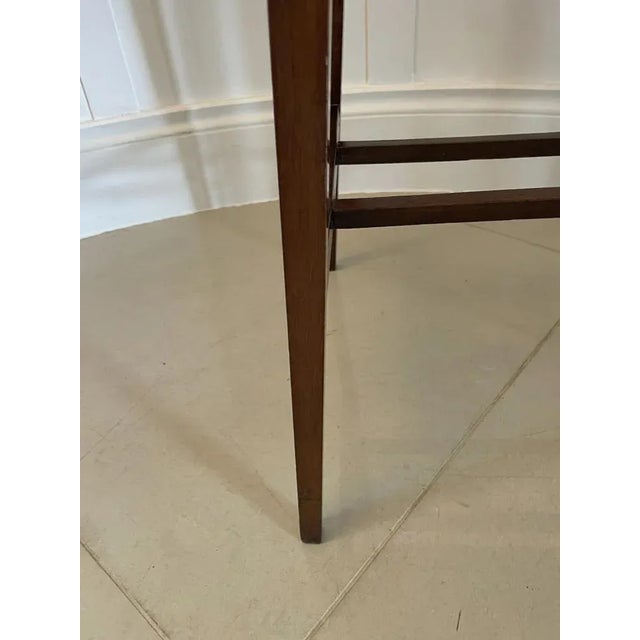 Antique Edwardian Quality Mahogany Inlaid Fold Over Card Table For Sale - Image 12 of 13