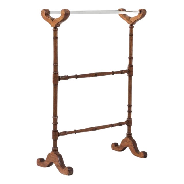 20th Century French Wooden & Glass Hanger For Sale