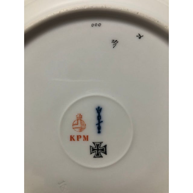 English Pair KPM Antique Plates For Sale - Image 3 of 5