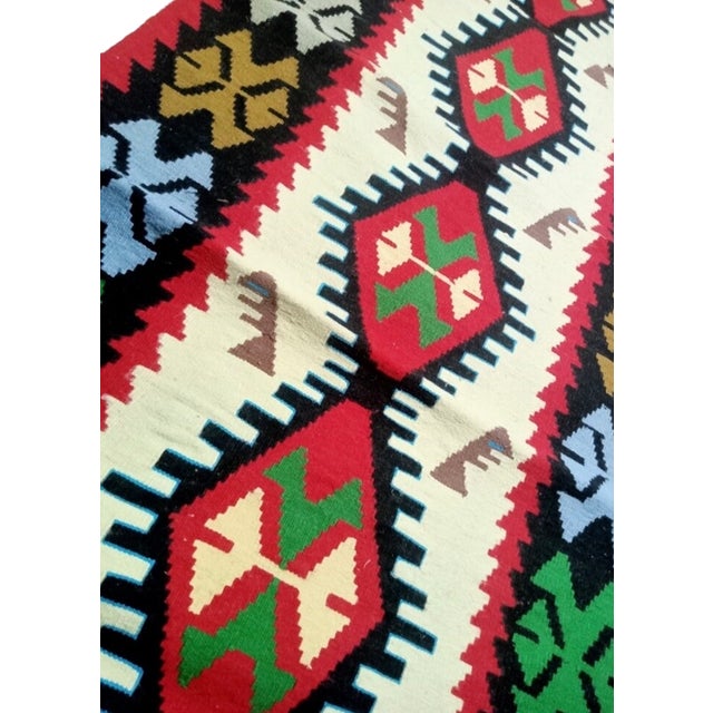 Authentic Handwoven Anatolian Kilim Runner, Vintage For Sale In Atlanta - Image 6 of 7