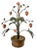 Vintage Italian Tole Peinte Potted Strawberry Plant Sculpture / Toleware Floral / Flower Arrangement, Made in Italy For Sale