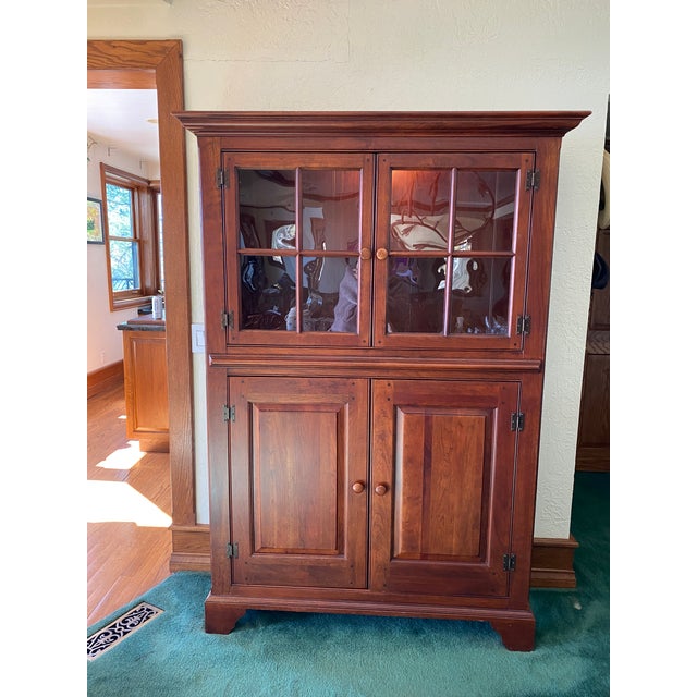 Late 20th Century Lexington Bob Timberlake Kitchen Pottery Cupboard
