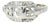 Mid 20th Century 14k White Gold Filigree Diamond Pinky Ring Band, Size 6.5 For Sale