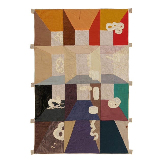 Rug & Kilim’s Contemporary Astronomical Tapestry in Polychromatic Hues For Sale