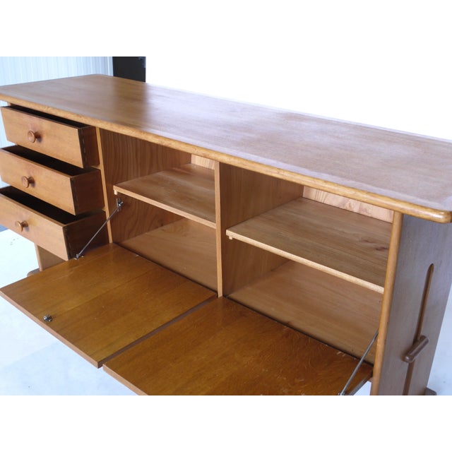 Modern Oak Sideboard by Bas van Pelt for EMS Overschie, 1930s For Sale - Image 3 of 15