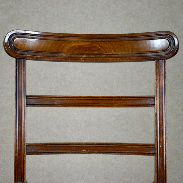 Antique Regency Chairs in Cuban Mahogny, 1820, Set of 8 For Sale - Image 6 of 11
