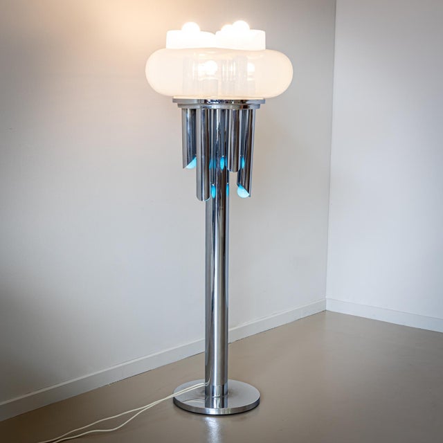 Tubular Floor Lamp, attr. to Carlo Nason, Italy Mid-20th Century For Sale - Image 12 of 18