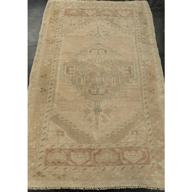 Turkish Mini Rug Oriental Hand Knotted Vintage Rug 1'11" x 3'1" #21081 Explore a curated collection of hallway runners,...