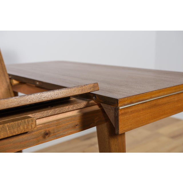 Wood Dining Table by Bohumil Landsman for Jitona, Czechoslovakia, 1960s For Sale - Image 7 of 18