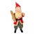 Christmas Antique Japanese Composition Santa Claus With Bottle Brush Tree, Circa 1930s For Sale
